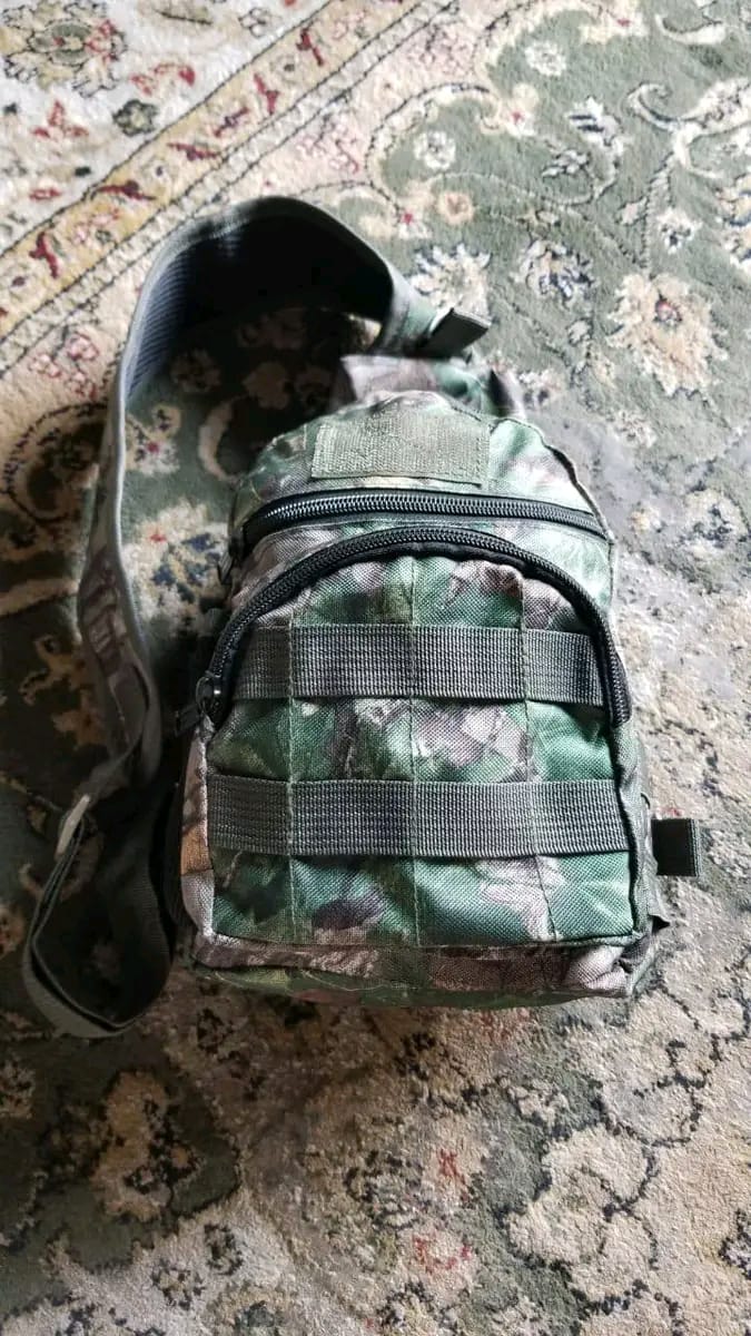 Tactical Camo MOLLE Sling Bag