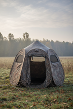 Camo Hunting Blind - Front View