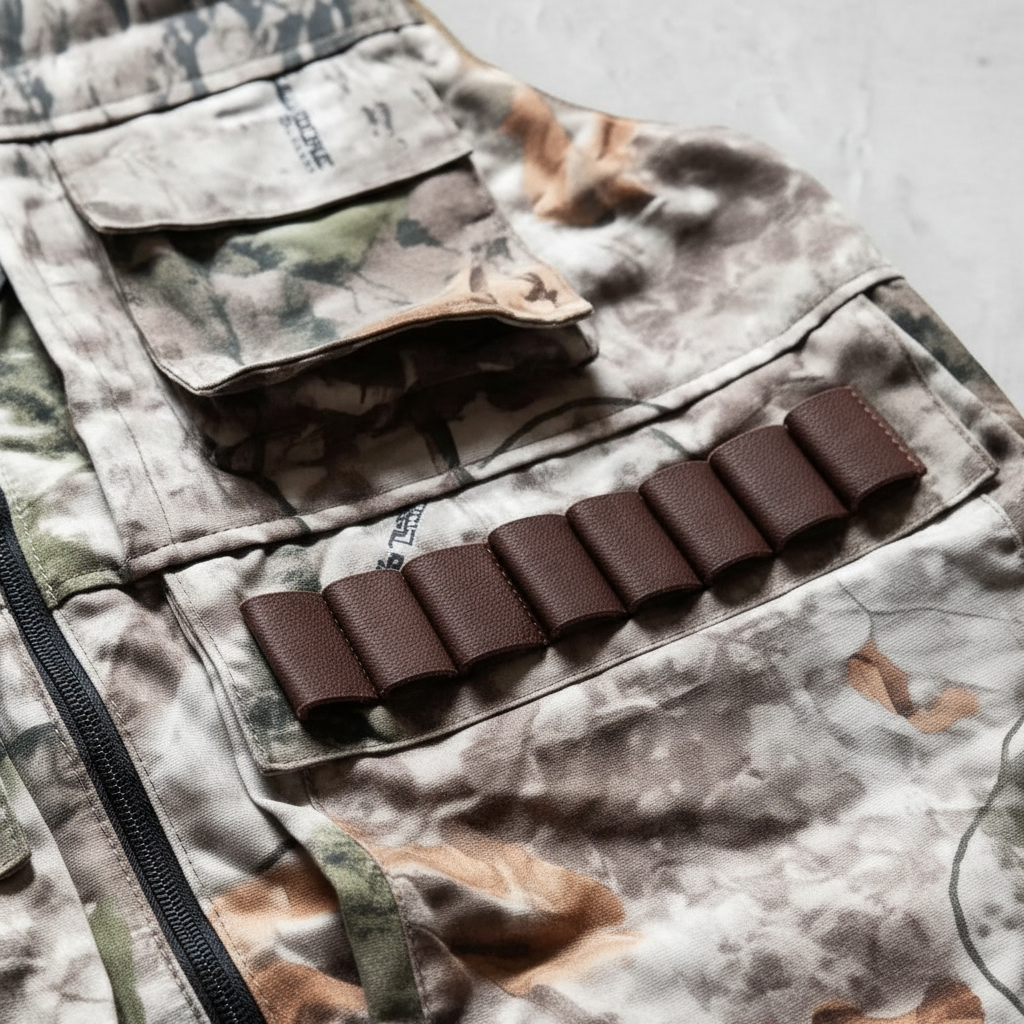 Camo Hunting Vest Detail