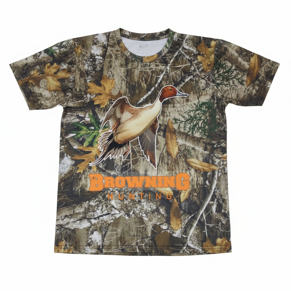 Camo T-Shirt Flat Lay 1