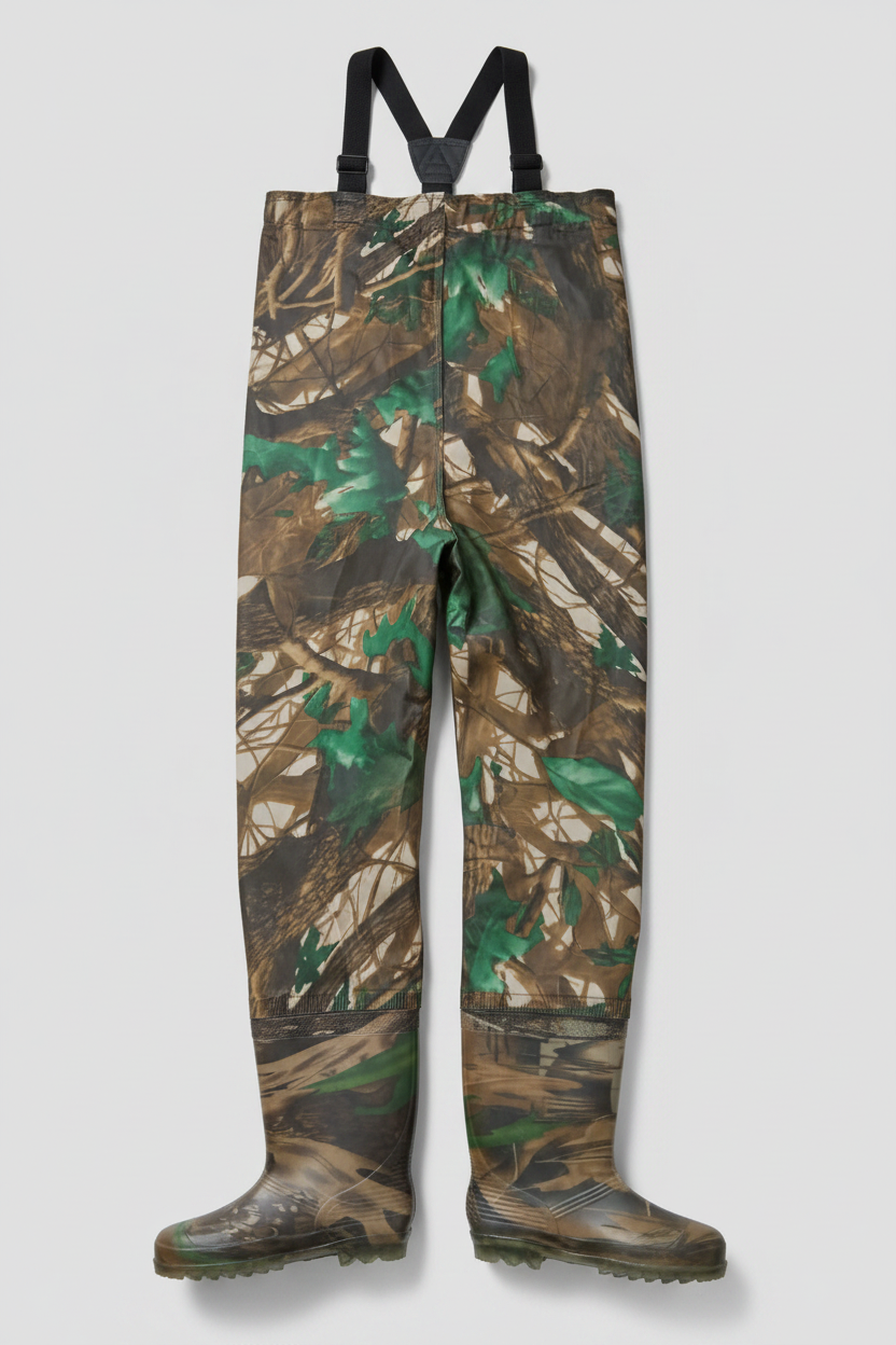 Camo Waders - Flat Lay