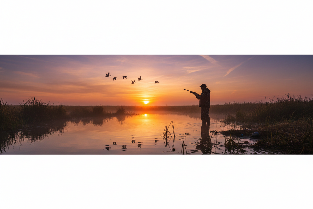 Duck Hunter Silhouette