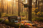 Forest Hunting Scene