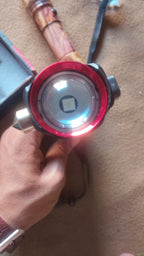 Front view of Ruilang RL-2210 showing LED lens and red bezel