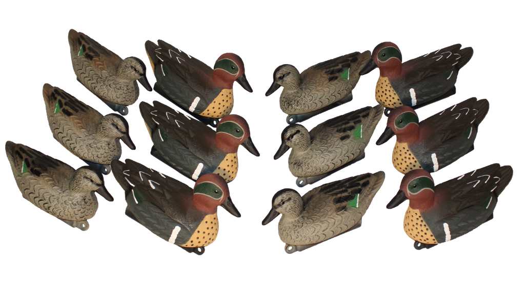 Green-Winged Teal Duck Decoys 12 Pcs