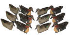 Green-Winged Teal Duck Decoys 12 Pcs
