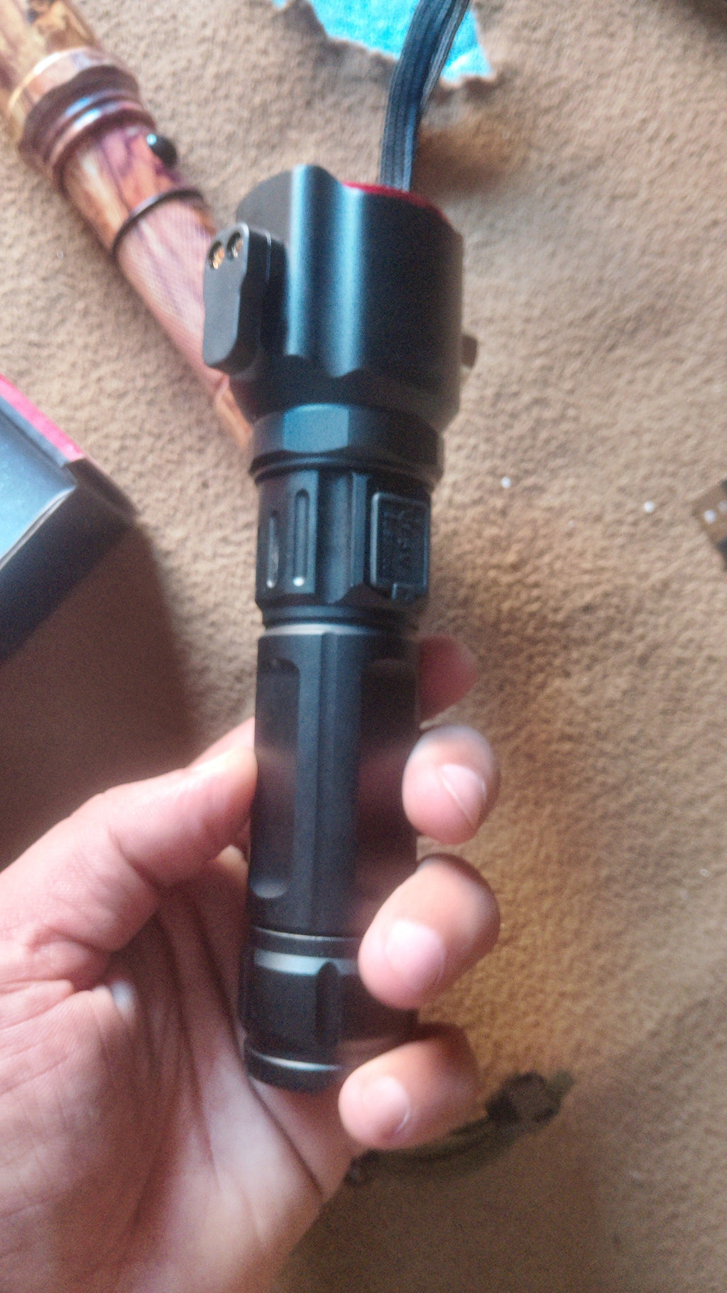 Back of Ruilang RL-2210 showing Type-C charging port