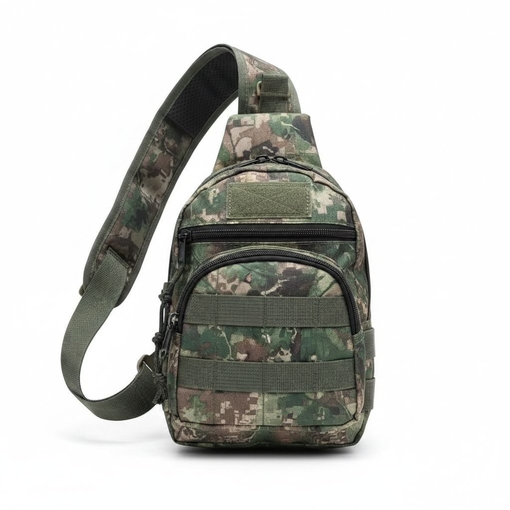 Tactical Camo Sling Bag - Front