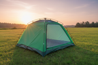 Tent at golden hour